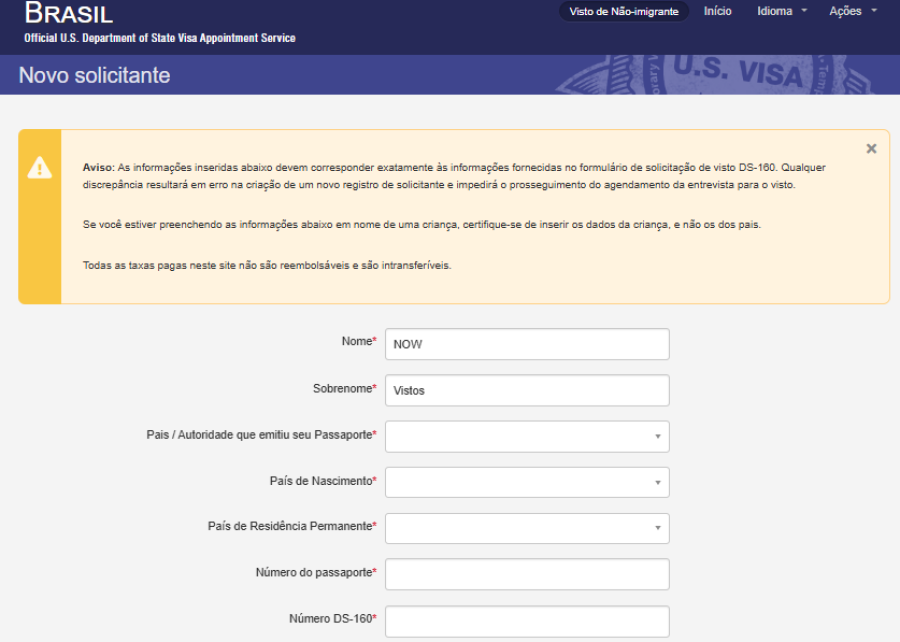 Imagem Agendamento visto americano 6